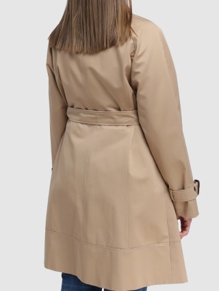 Кремовий плащ MARINA RINALDI : фото 3 - Invogue