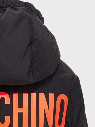 Чорна куртка MOSCHINO KIDS : фото 2 - Invogue