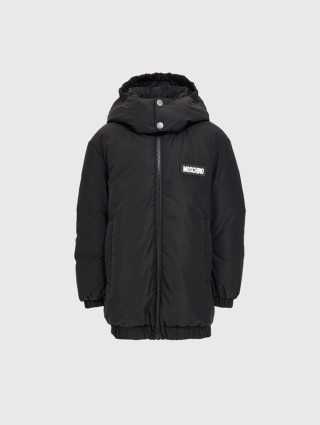 Чорна куртка MOSCHINO KIDS : фото - Invogue