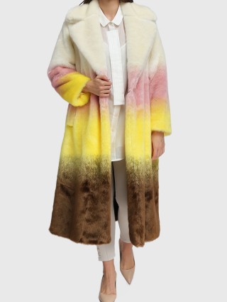 Кремова шуба MARINA RINALDI: фото 1 - Invogue