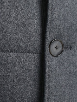 Серое пальто BOSS: фото 4 - Invogue