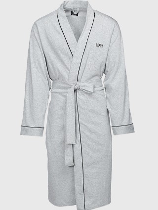 Серый халат BOSS: фото - Invogue