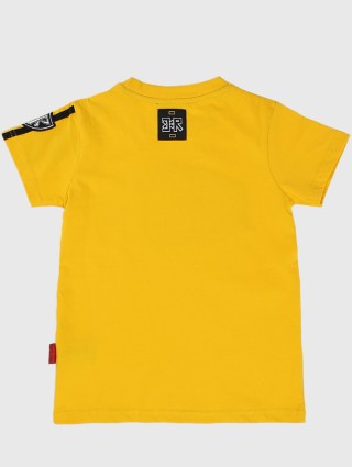 Жёлтая футболка JOHN RICHMOND JUNIOR: фото 1 - Invogue
