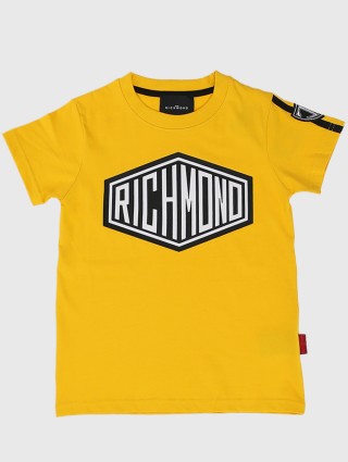 Жёлтая футболка JOHN RICHMOND JUNIOR: фото - Invogue