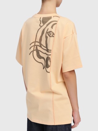 Бежевая футболка KENZO: фото 4 - Invogue