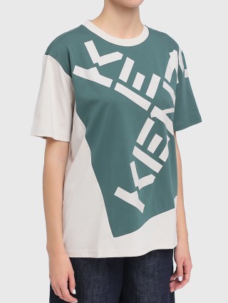 Сіра футболка KENZO : фото 2 - Invogue