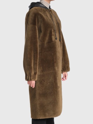 Коричнева шуба INES&MARECHAL : фото 2 - Invogue