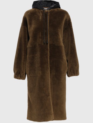 Коричнева шуба INES&MARECHAL : фото - Invogue