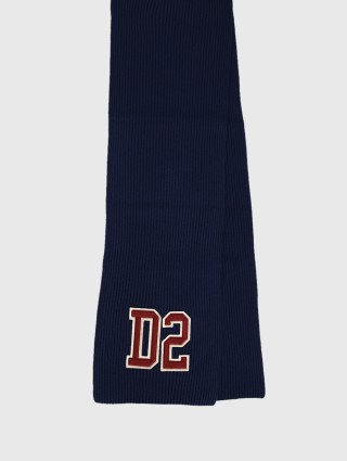 Синий шарф DSQUARED KID: фото - Invogue