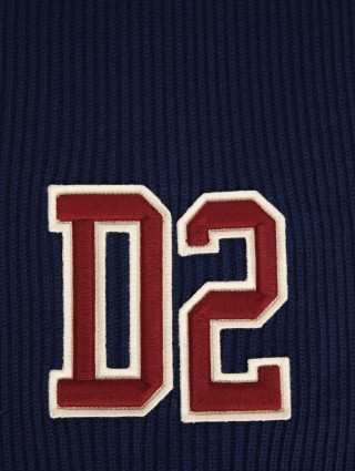 Синий шарф DSQUARED KID: фото 2 - Invogue