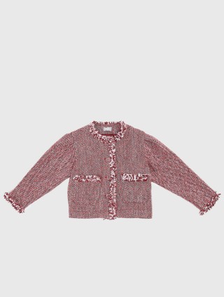 Бордовий жакет IL GUFO : фото 2 - Invogue