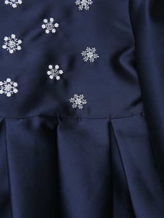 Синее платье IL GUFO: фото 2 - Invogue