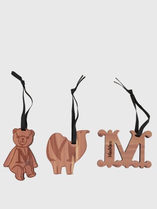 Коричневый брелок MAX MARA: фото - Invogue