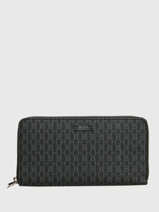 Чёрный кошелек BOSS: фото - Invogue