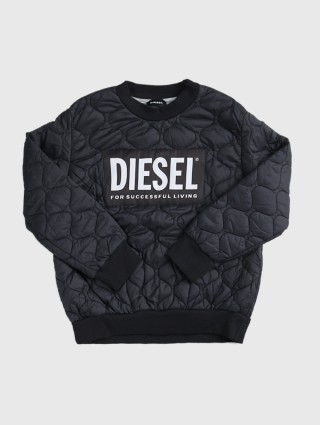 Чёрная кофта DIESEL KIDS: фото - Invogue