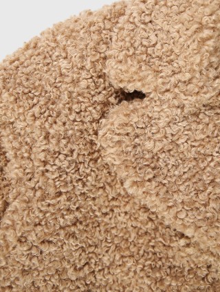 Бежева шуба штуч MONNALISA : фото 2 - Invogue