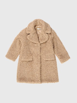 Бежева шуба штуч MONNALISA : фото - Invogue