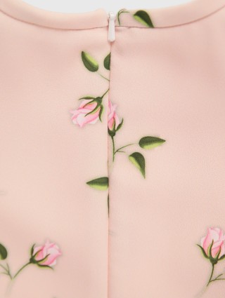 Розовое платье MONNALISA: фото 4 - Invogue