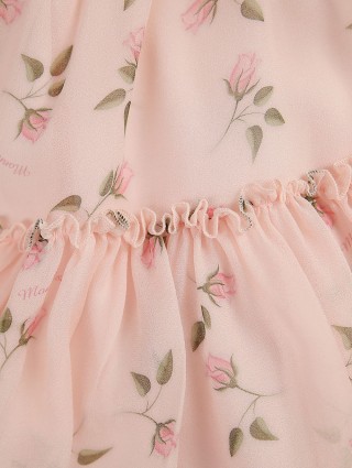 Розовое платье MONNALISA: фото 3 - Invogue