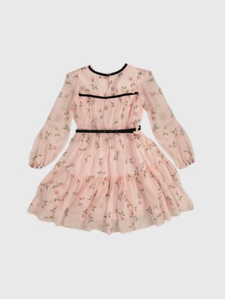 Розовое платье MONNALISA: фото 1 - Invogue