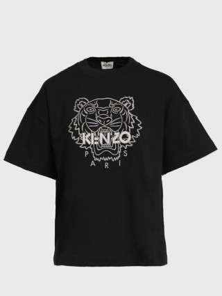 Чёрная футболка KENZO: фото - Invogue