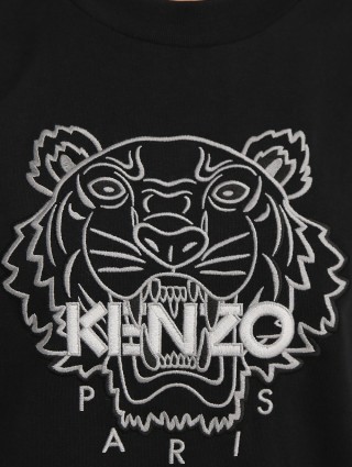 Чёрная футболка KENZO: фото 4 - Invogue