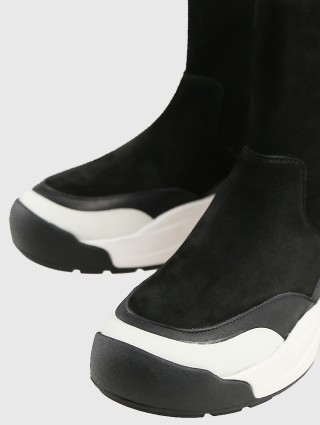 Чёрные сапоги KENZO: фото 3 - Invogue