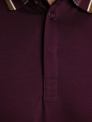 Фиолетовое поло BOSS: фото 5 - Invogue