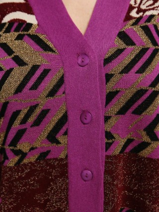 Рожевий кардиган MARINA RINALDI : фото 4 - Invogue