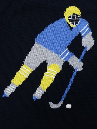 Синій светр IL GUFO : фото 2 - Invogue