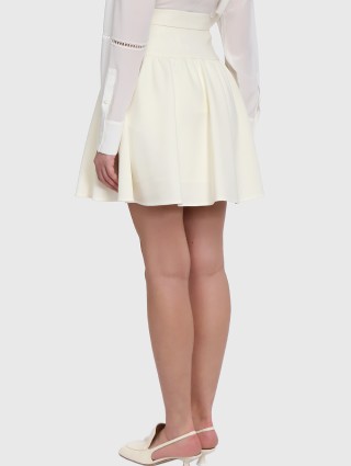 Молочная юбка MAX MARA: фото 3 - Invogue