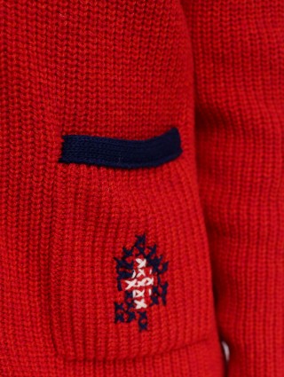 Червоний кардиган JEJIA : фото 4 - Invogue