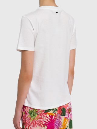 Белая футболка WEEKEND MAX MARA: фото 3 - Invogue