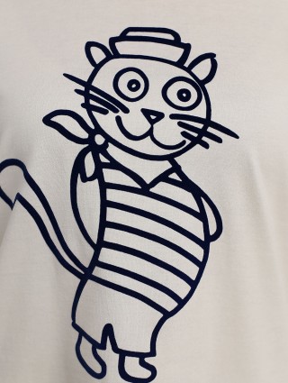 Кремовая футболка WEEKEND MAX MARA: фото 4 - Invogue