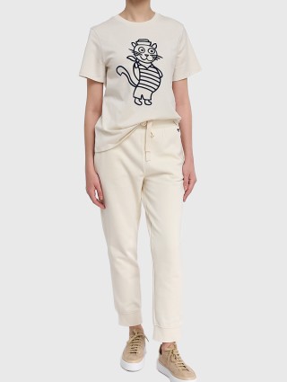 Кремовая футболка WEEKEND MAX MARA: фото 1 - Invogue