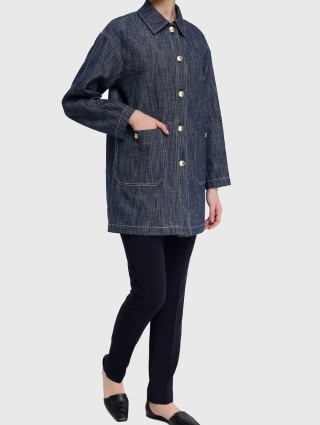 Синій плащ MAX MARA : фото 1 - Invogue