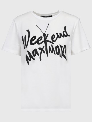 Белая футболка WEEKEND MAX MARA: фото - Invogue