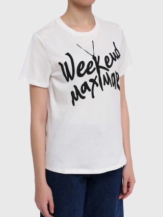 Белая футболка WEEKEND MAX MARA: фото 2 - Invogue