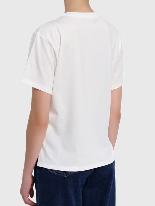 Белая футболка WEEKEND MAX MARA: фото 3 - Invogue