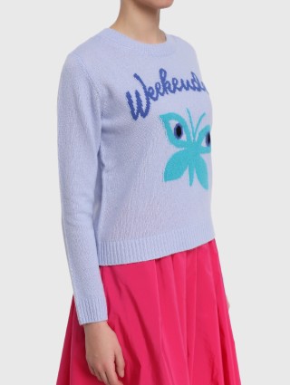 Голубой свитер WEEKEND MAX MARA: фото 2 - Invogue