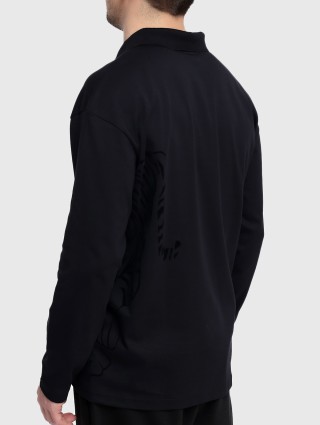 Черное поло BOSS: фото 3 - Invogue