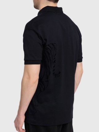 Черное поло BOSS: фото 3 - Invogue