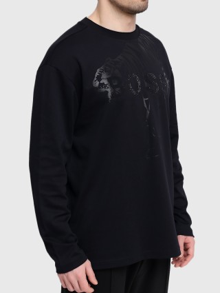 Чёрная футболка BOSS: фото 2 - Invogue