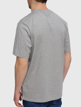 Серебристая футболка BOSS: фото 3 - Invogue