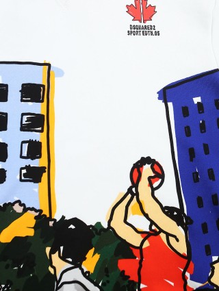 Біла кофта DSQUARED KID : фото 2 - Invogue