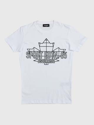 Белая футболка DSQUARED KID: фото - Invogue