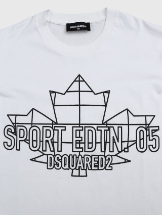 Белая футболка DSQUARED KID: фото 2 - Invogue