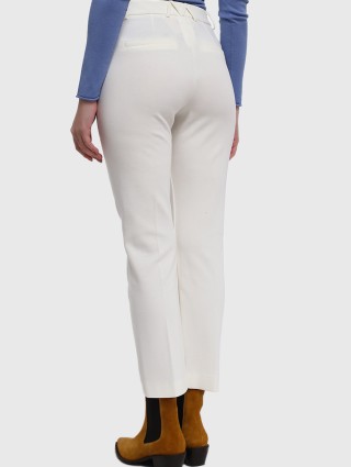 Белые брюки MARELLA: фото 3 - Invogue