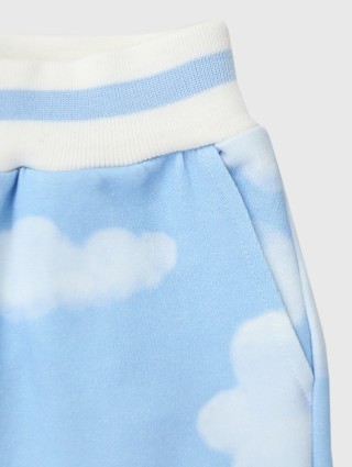 Блакитні брюки MONNALISA : фото 3 - Invogue