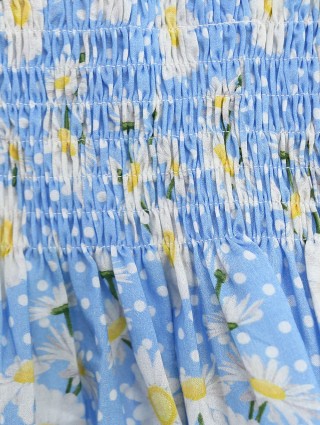 Блакитний топ MONNALISA : фото 2 - Invogue